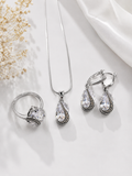Crystal Teardrop Edit — Jewellery Set
