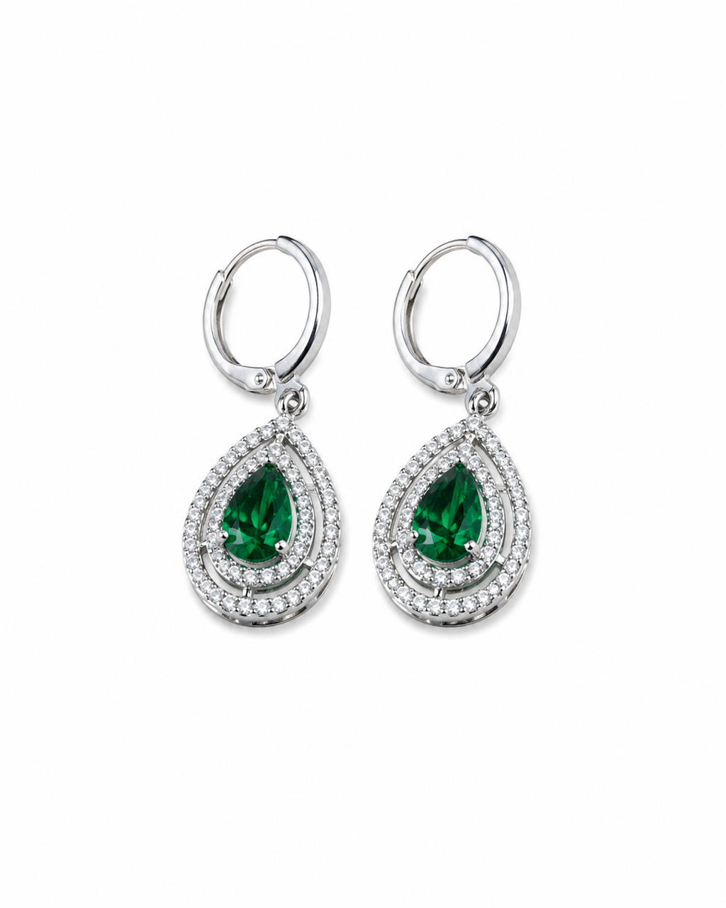 Emerald Teardrop Earrings